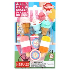 iwako 造型橡皮擦, 冰店 多色, 1組