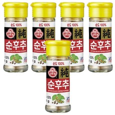 오뚜기 순후추, 20g, 5개