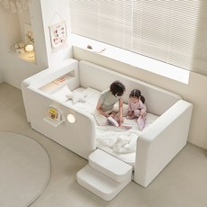 퍼니코 키노 데이베드 아쿠아텍스 패브릭 LED조명 아기침대 프레임 방문설치, 소프트 아이보리