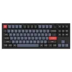 Keychron Q3 旋鈕鋁製客製化機械式有線無數字鍵盤, Q3 M1, 無數字鍵盤, 碳黑色