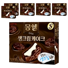 LOTTE 樂天 Moncher 奶油夾心巧克力派 可可, 384g, 6盒