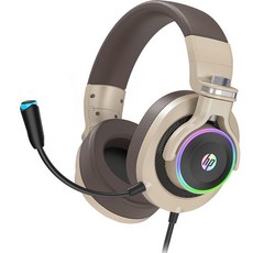 hp 7.1 聲道立體聲環繞聲 USB LED 遊戲耳機 H500GS, 金子
