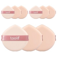Toolif 全日氣墊粉撲, 9個, 膚色 + 珊瑚色