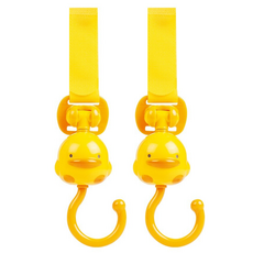 PiYOPiYO 黃色小鴨 造型手推車掛鉤, 黃色, 2個