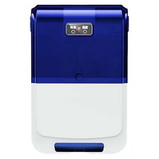 消毒除濕2合1無痕餐具筒, 藍色/白色, 1個