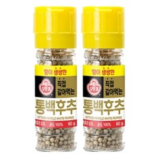 OTOKI 不倒翁 研磨白胡椒粒, 2個, 60g