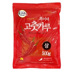 복이네먹거리 중국산고춧가루 보통 매운맛 떡볶이 소스용 상, 1개, 500g