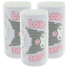 三麗鷗 酷洛米 Love 大號髮捲, 3個, 紫色