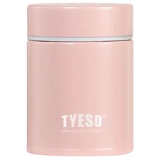 TYESO 泰碩 迷你保溫瓶, 粉紅色, 260ml, 1個