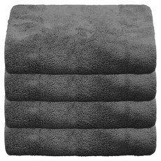 World Clean Bobo 超細纖維毛巾, 灰色, 1入, 4個