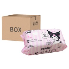 收納王妃 乾溼洗臉巾 100抽, 電話酷洛米 白色, 40包