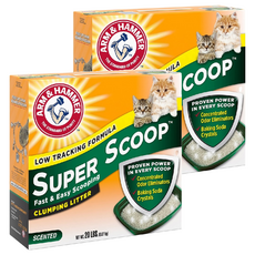 ARM&HAMMER 超凝結貓砂 超強凝結力 易於清潔 99%低粉塵, 清香味, 9.07kg, 2盒