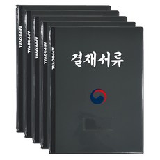 Youngoh 太極旗標誌 高級簽字板 5入, 黑色, 1套