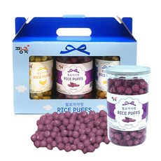 짱죽 헬로까까짱 라이스퍼프 영유아과자 3종 세트, B세트(바나나, 자색고구마, 치즈), 50g, 1세트