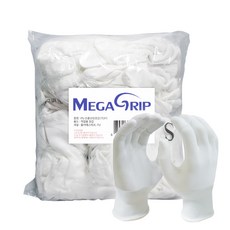 指尖PU塗層手套 S號, 白色, 1包