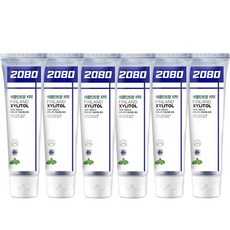 2080 木糖醇牙膏 蘋果薄荷味 120g 6入, 6條
