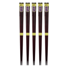 GOZENBO 御膳坊 紫檀木筷 5雙, 5雙筷子, 紫色, 1組