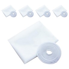 半島良品 DIY自粘魔鬼氈防蚊紗窗 5個, 白色