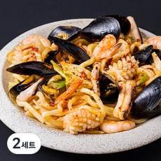 바다자리 중화풍 해물볶음면 + 비법소스 + 야채 씨키트 2인분 세트, 981g, 2세트