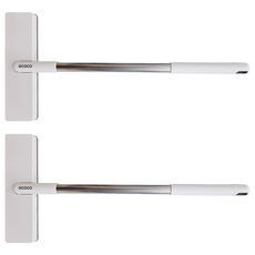 ecoco 意可可 紗窗刷 短款 13.5 x 3.7 x 46cm 189g, 白色 + 銀色, 2支