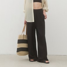 아틀리에나인 여성용 몰리 스트링 린넨 팬츠 PT-5563