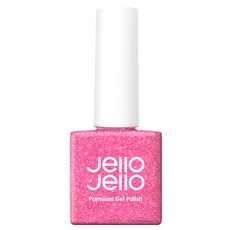 Jello Jello 亮片系列 彩色美甲凝膠 多款亮片與發光亮片的獨特組合, JG-09 Pink Leon, 10ml, 1件