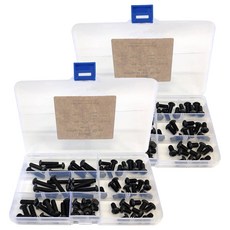 Innotime 圓頭金屬內六角螺絲7件組 W153, 2個