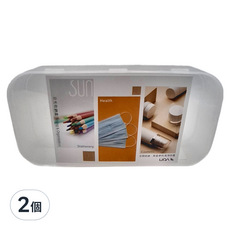 UDA 有達 收納盒 505 SIZE:22x8x4.5cm, 透明色, 2個