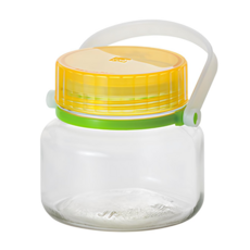 ADERIA 醃漬玻璃罐 黃, 1L, 1個