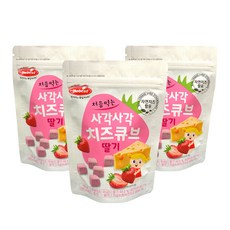 Bebest 初嚐香脆起司方塊, 草莓, 16g, 3個