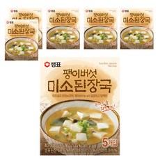 샘표 팽이버섯 미소된장국 5개입, 40g, 6개