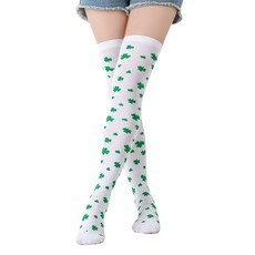 핫데이썸 여성용 골프 니삭스 2켤레 세트, 화이트, 1세트