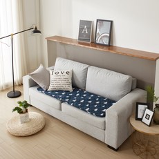 더안 온열 전기 양면 3인용 방석 DHB-A3024, 트리네이비, 3인용(50 x 140 cm)