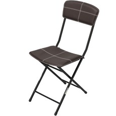 니토리 접이식 슬림형 쿠션 등받이 체어, 체크 브라운, 1개