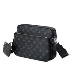 男款印花迷你斜背包, Clover Black