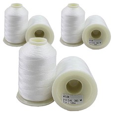 패션포인트 나일론사 재봉실 210D6, 1024 화이트, 3개