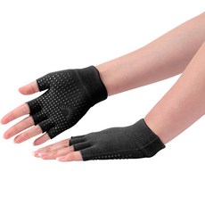 DEVI 防滑瑜伽手套 3雙入, 黑色