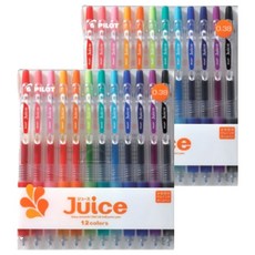 PILOT 百樂 Juice 果汁筆 0.38mm 12色組 LJU120UF-12C, 混合色, 2套