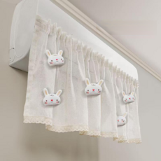 Select For You 壁掛式冷氣防風板 1400 x 400 x 3 mm, 1個, 兔子臉