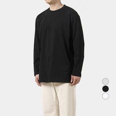 람블라 남녀공용 17수 긴팔 무지 티셔츠