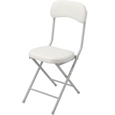 니토리 접이식 쿠션 스퀘어 심플 등받이 체어, 화이트, 1개