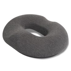 棉質甜甜圈坐墊, 1個, 深灰色