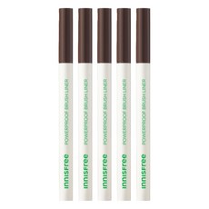 이니스프리 파워프루프 브러시 라이너 0.6g, 2호 브라운, 5개