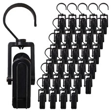 i-MATE 旋轉式多用途掛鉤夾 15p, 黑色, 2套