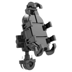 八爪手機架 U型車把款 自行車手機支架 E01, 黑色, 穩固防震, 1個