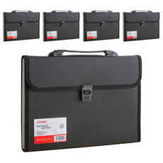 TRANBO 13格風琴包, 5個, 黑色