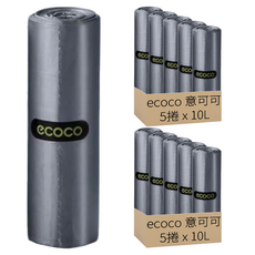 ecoco 意可可 垃圾袋 雙邊拉繩款, 10捲