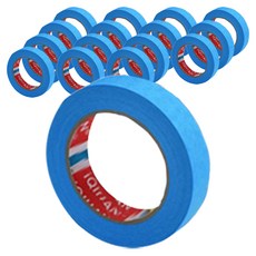 iQIHAN 칼라 마스킹 테이프 파랑 20 mm x 20 m, 16개