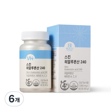 뷰티푸드 스킨히알루론산 240 60g, 60정, 6개