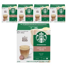 雀巢咖啡 Dolce Gusto 的星巴克拿鐵咖啡, 10.1g, 12顆, 5盒